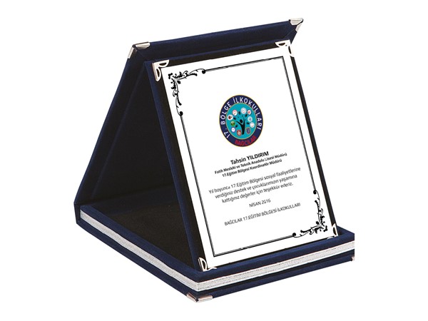 15x20 KADİFE PLAKET LACİVERT